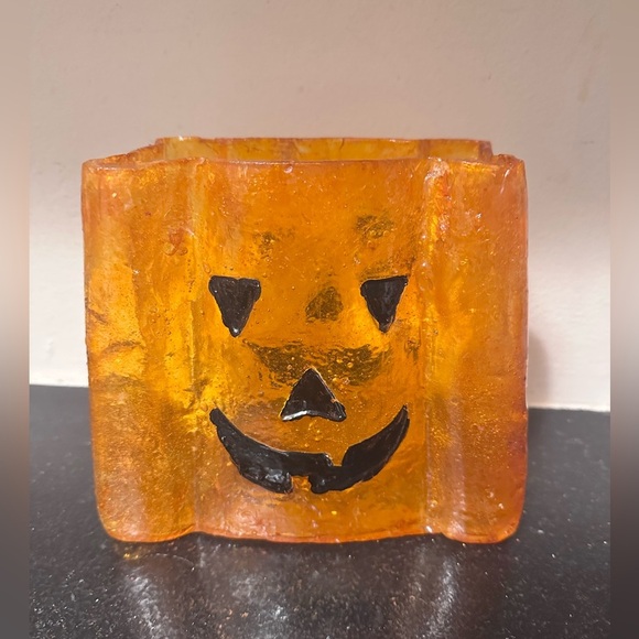 Vintage Fiberglass Luminary Jack-o-Lantern Pumpkin - Picture 2 of 8